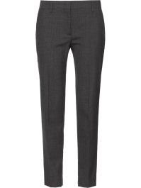 Prada getailleerde cropped broek - grijs