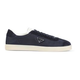 Prada, heren, schoenen, blauw, maat: 41 eu polyamide,