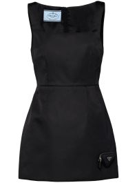Prada jurk met logo - zwart