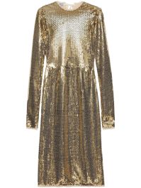 Prada jurk met pailletten - goud