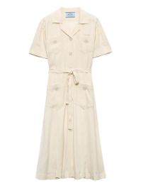 Prada kanten blousejurk - beige