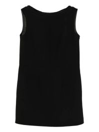 Prada mouwloze mini-jurk met boothals - zwart