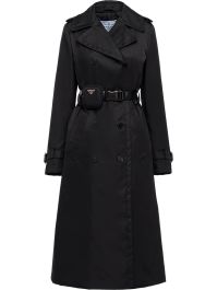 Prada trenchcoat met ceintuur - zwart