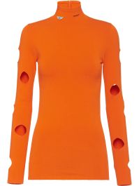 Prada uitgesneden coltrui - oranje