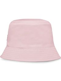 Prada vissershoed met logoplakkaat - roze