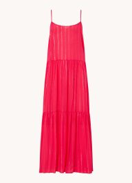 Primadonna la concha gelaagde maxi strandjurk met lurex