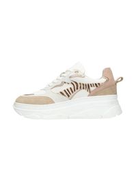 Ps poelman sneakers laag 'jana'  donkerbeige / wit