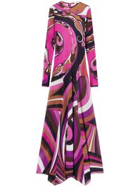 Pucci orchidee en iride-prints maxi-dress - roze
