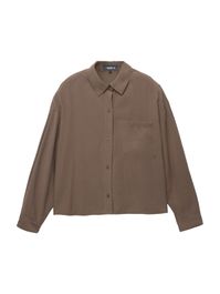 Pull&bear blouse chocoladebruin