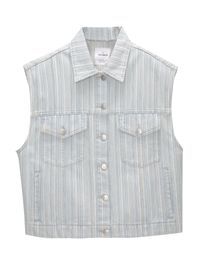 Pull&bear bodywarmer lichtblauw / wit