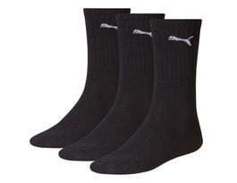 Puma - crew sock 3p - zwarte sokken