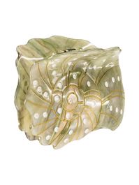 Gouden Purelei haarsieraden 'seafoam' goud / kaki