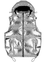 Purple brand wordmark bodywarmer - zilver