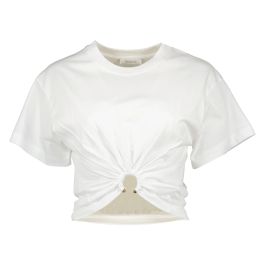 Rabanne, dames, tops, wit, maat: xs katoen,