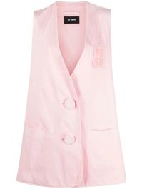 Raf simons gilet met logopatch - roze