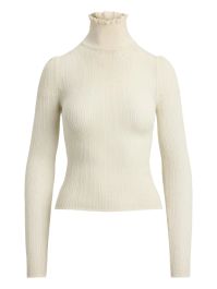 Ralph lauren collection coltrui met ruches - wit