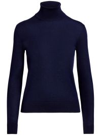 Ralph lauren collection gebreide coltrui - blauw