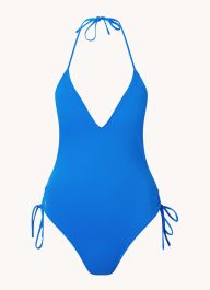 Ralph lauren halter badpak met uitneembare vulling en strikdetails