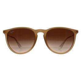 Ray-ban rb4171 erika 681413 gepolijst rubber beige gradiënt bruin zonnebril