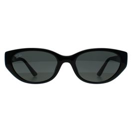 Ray-ban rb4457d bio based 667787 gepolijst zwart donkergrijs zonnebril