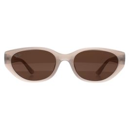 Ray-ban rb4457d bio based 678673 gepolijste opaal beige donkerbruine zonnebril