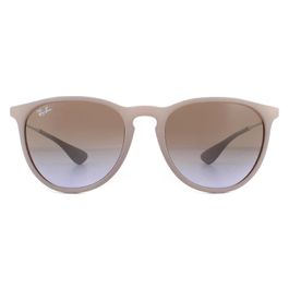 Ray-ban zonnebril erika 4171 600068 donker rubberen zand bruin verloop