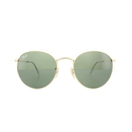 Ray-ban zonnebril round metal 3447 001 goudgroen 53mm