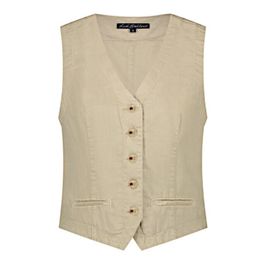 Red button gilet srb4506 waistcoat pebble