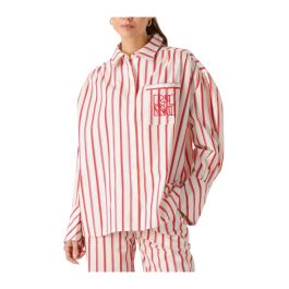 Refined department, dames, blouses & shirts, rood, maat: l