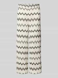 Regular fit broek met elastische band, model 'palazzo'