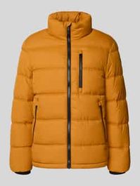 Regular fit gewatteerd jack met opstaande kraag - Wit
