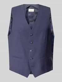 Regular fit gilet van scheerwolmix, model 'hugo'