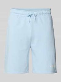 Regular fit sweatshorts met labelprint, model 'molla'