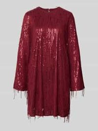 Relaxed fit mini-jurk met ronde hals, model 'lantra'