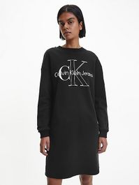 Relaxed sweatshirtjurk
