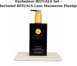 Rituals - amber - hand wash 300 ml + rituals luxe marmeren plankje - hand zeep - rituals luxury tray