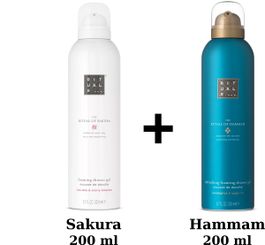 Rituals - duo set - sakura shower gel 200 ml + hammam shower gel 200 ml + gift bag - douchegels - doucheschuim