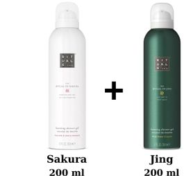 Rituals - duo set - sakura shower gel 200 ml + jing shower gel 200 ml + gift bag - douchegel - doucheschuim