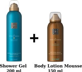 Rituals - hammam - shower gel 200 ml + body lotion mousse 150 ml + gift bag - douchegel - doucheschuim