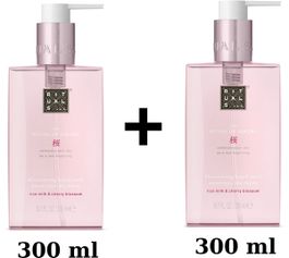 Rituals of sakura - 2 x hand wash zeep 300 ml = 600 ml + gift bag