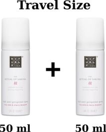 Rituals of sakura - travel anti perspirant spray 2 x 50 ml = 100 ml deodorant + gift bag
