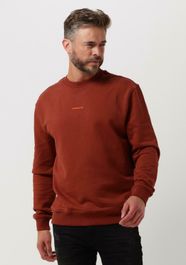 Rode purewhite sweater crewneck with the new ordinary print on back - Rood