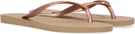 Bronze Roségouden havaianas teenslippers slim woman