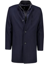 Roy robson winterjas donkerblauw halflange mantel