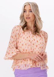 Roze neo noir blouse aziz dobby flower blouse
