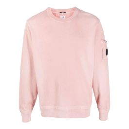 Roze Roze trui met uniek lensdetail c.p. company , roze , heren