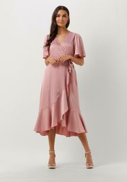 Roze y.a.s. midi jurk yasthea 2/4 midi wrap dress s