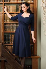 Ruby swingjurk in marineblauw