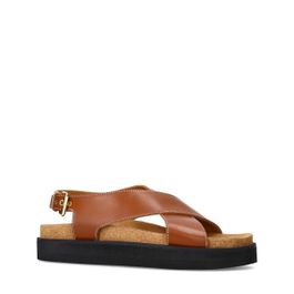 Sacha leren sandalen cognac