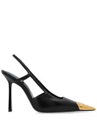 Saint laurent 110 mm jeanne slingback pumps - zwart
